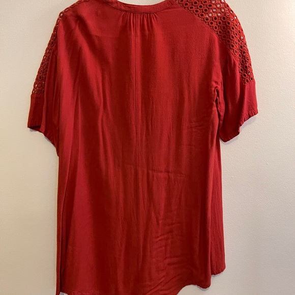 Umgee Burnt Orange Tunic Dress - Picture 2 of 2